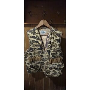 Vintage Duck Camo Upland Vest 🦆 Wilderness Unlimited Gamebag M